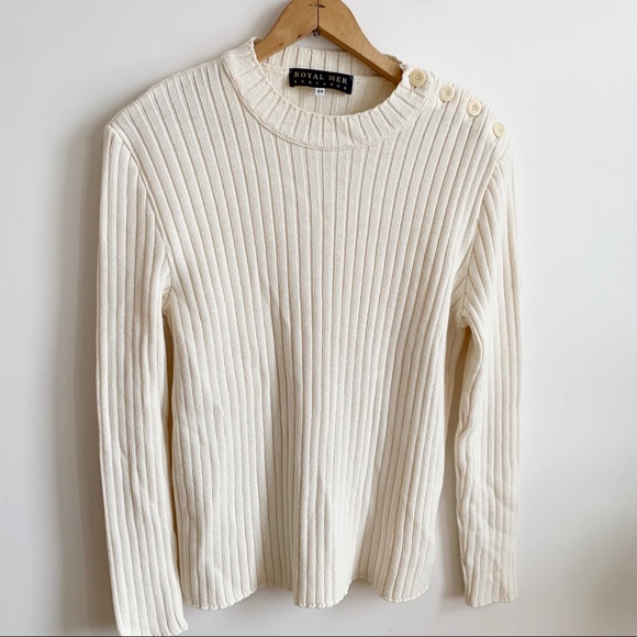 Royal Mer Bretagne Other - Royal Mer Bretagne Ribbed Light Sweater Wool Blend